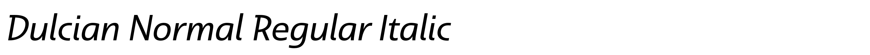 Dulcian Normal Regular Italic